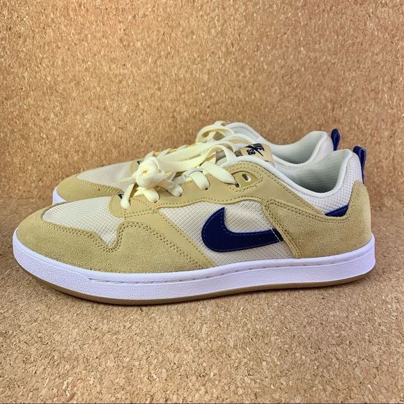Nike Men's Alleyoop SB Club Gold Navy Skateboarding Shoes Size 8.5 - Picture 3 of 11